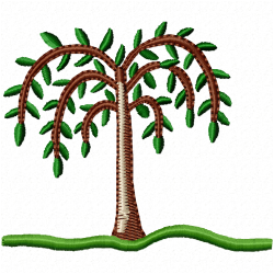 Trees Embroidery Design 5